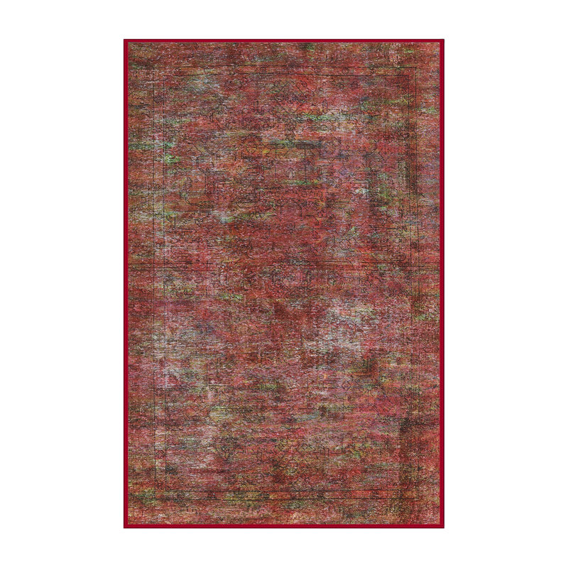 Tapis oriental rouge / vert, Rectangle 2 pi x 3 pi