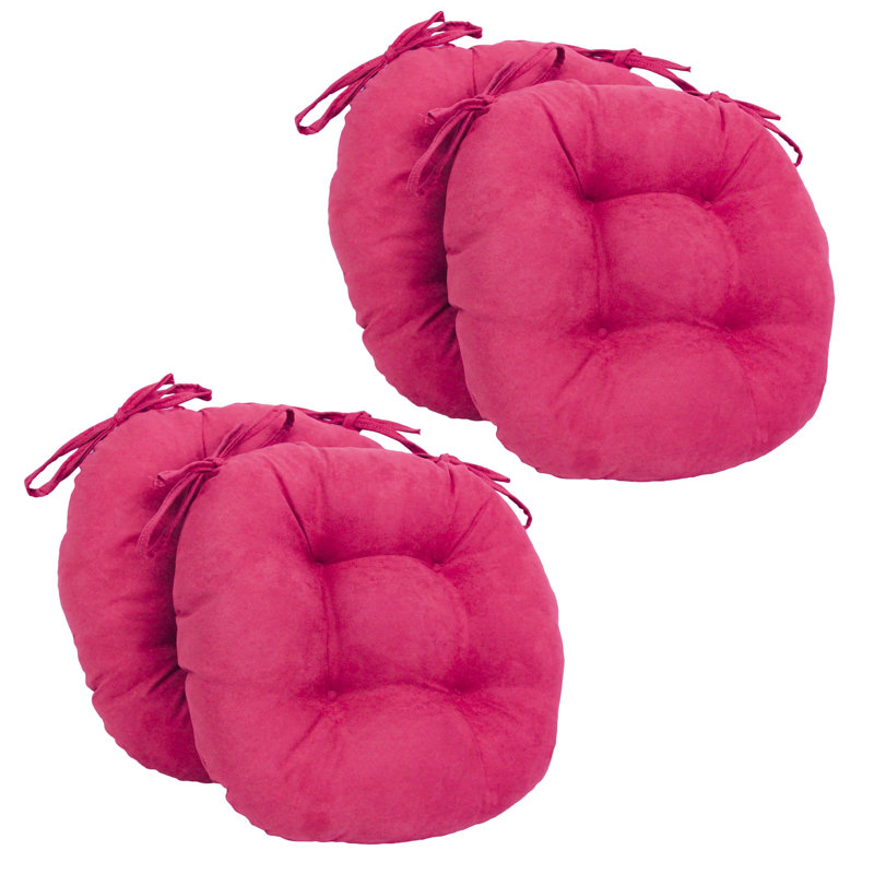 Outdoor 3.5'' Dining Chair Seat Cushion, Bery Berry