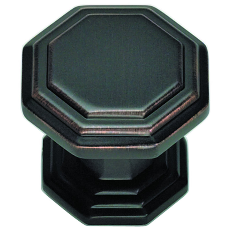Dickinson 1 1/4" Length Geometric Knob, Venetian Bronze