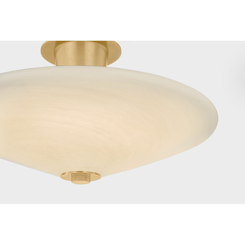 Cologne Flush Mount in Vintage Brass