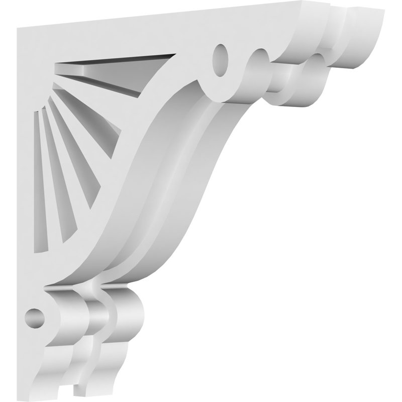 Corbeau en PVC de qualité architecturale Marshall, H 6 po x l 6 po x P 1,875 po