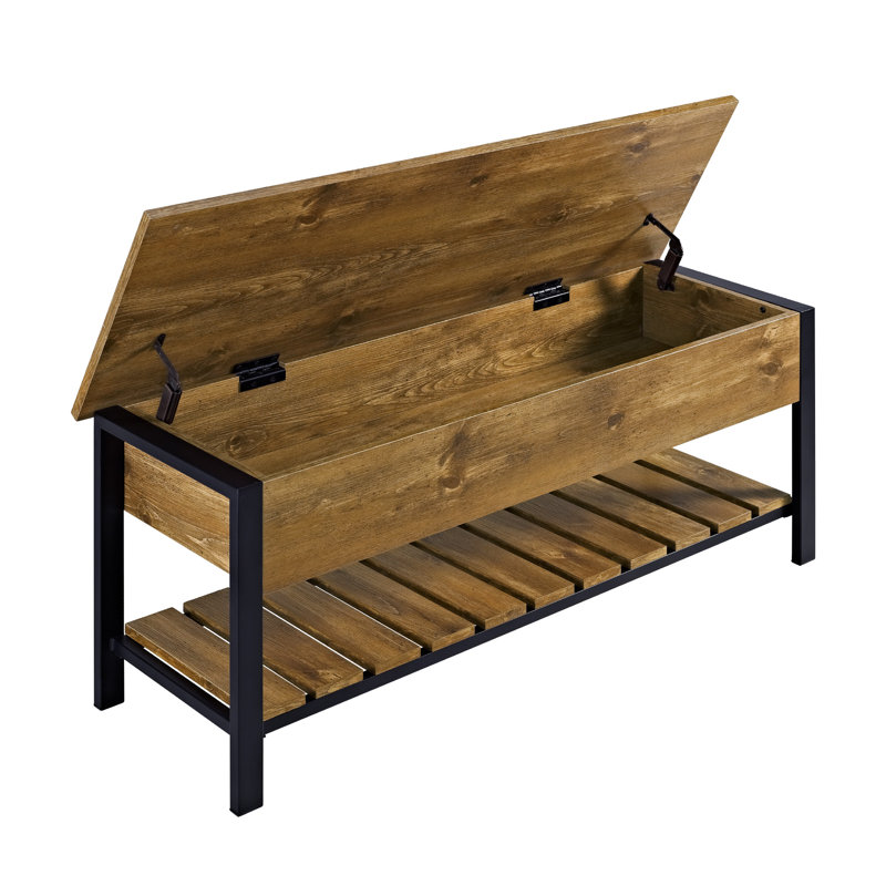 Bennett Storage Bench, Barnwood