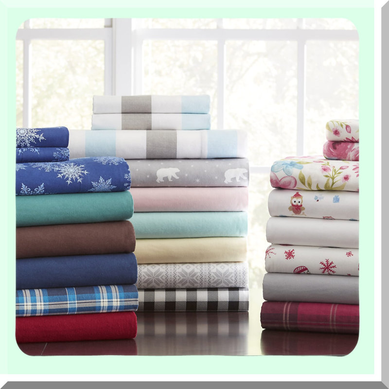 CozyDreams Oversized Flannel Sheet Set - Deep Pocket & Savannah Design - Luxurious Bedding for Extra Comfort & Style