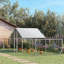 Grand poulailler en métal pour poulets, canards et lapins Pawhut