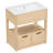30'' Single Bathroom Vanity with Ceramic Top-94573935