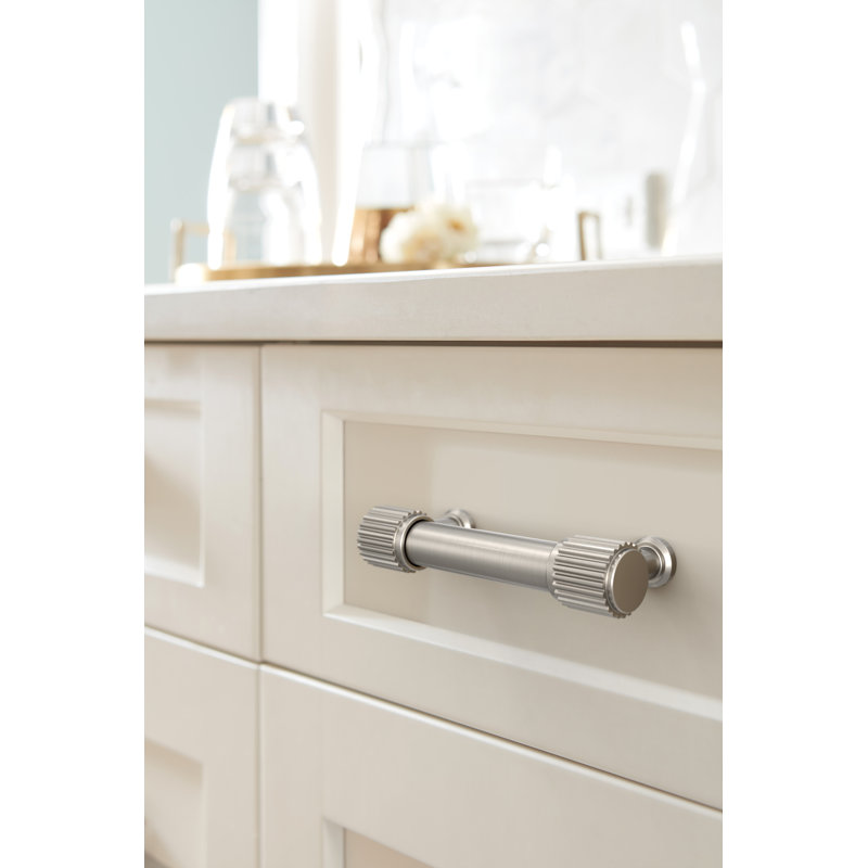 Poignée d'armoire Farewind, 3", Nickel satiné