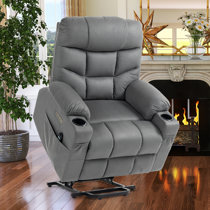 Lexicon Walden Microfiber Push Back Recliner in Gray, 1 - Fry's Food Stores
