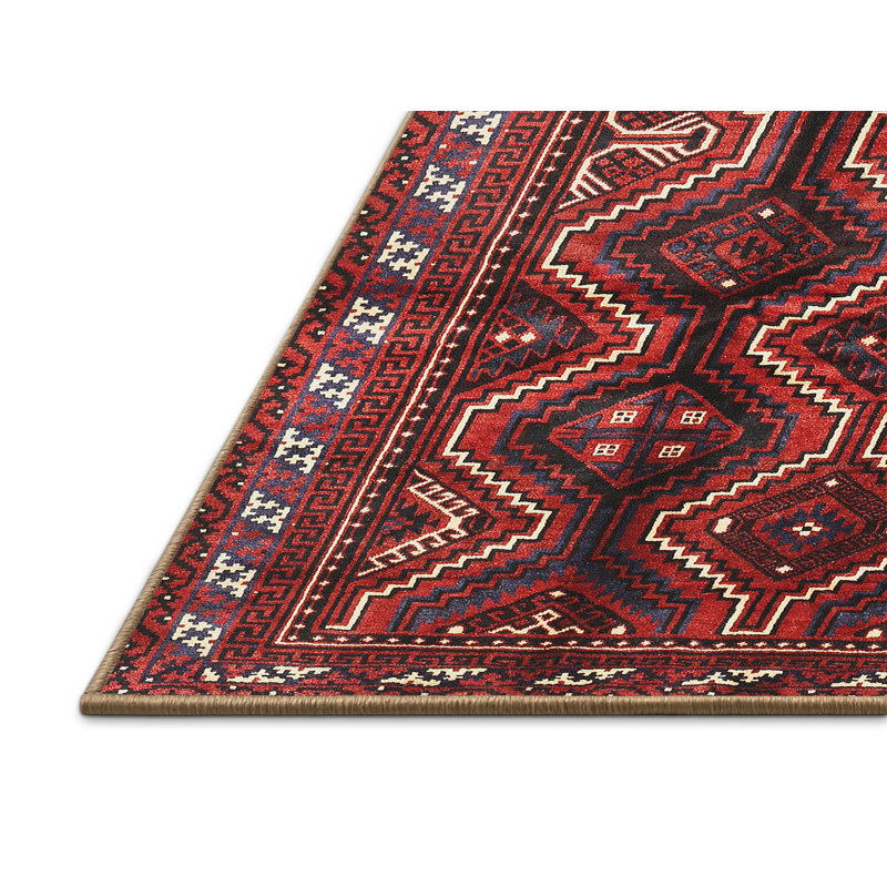 Tapis rouge à motif sud-ouest, Rectangle 5 pi x 8 pi
