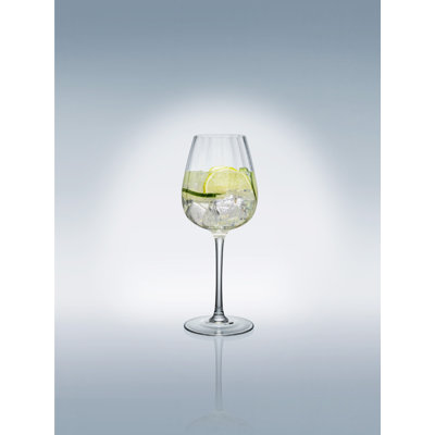 Verre à vin Villeroy & Boch Rose Garden Collection, lot de 4, 6,75 oz, verre cristal, transparent