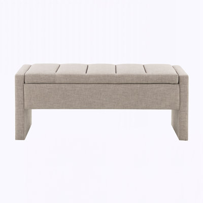 Modern Bed End Bench with Storage