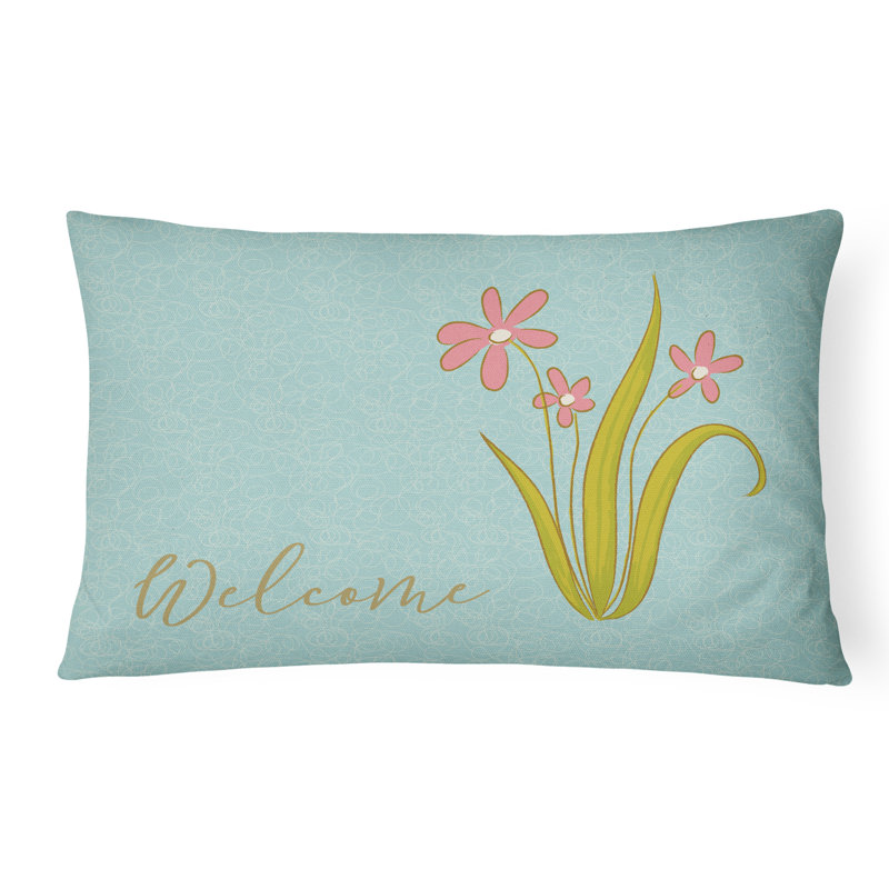  Coussin décoratif intérieur / extérieur Flowers Welcome