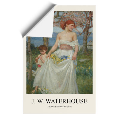 A Song of Springtime Print by John William Waterhouse - Frameless Print
