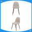 Chaise rembourrée en tissu Mid-Century (ensemble de 2)-129502863