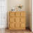 31.5"W X 34.3"H Modern Brown Wood Sideboard With Drawers And Cabinets-2033013052