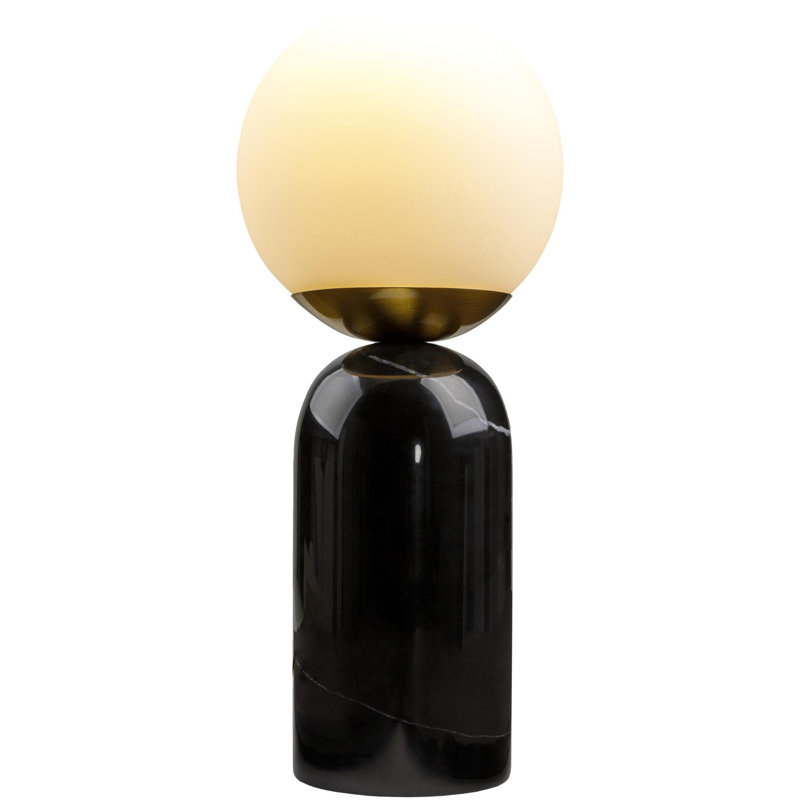 Lampe de table en marbre Rosalia, Noir