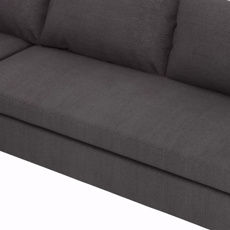 Pièce modulaire - causeuse, partie de canapé modulaire, chenille, style minimaliste, 2 couleurs, non pour utilisation séparée