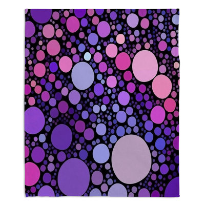  Jeté orchidée Cool Dots