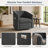 Ergonomic Lift Recliner Chair With Chenille Upholstery & Footrest - Cozy Barrel Design With Side Storage Pocket-8803208