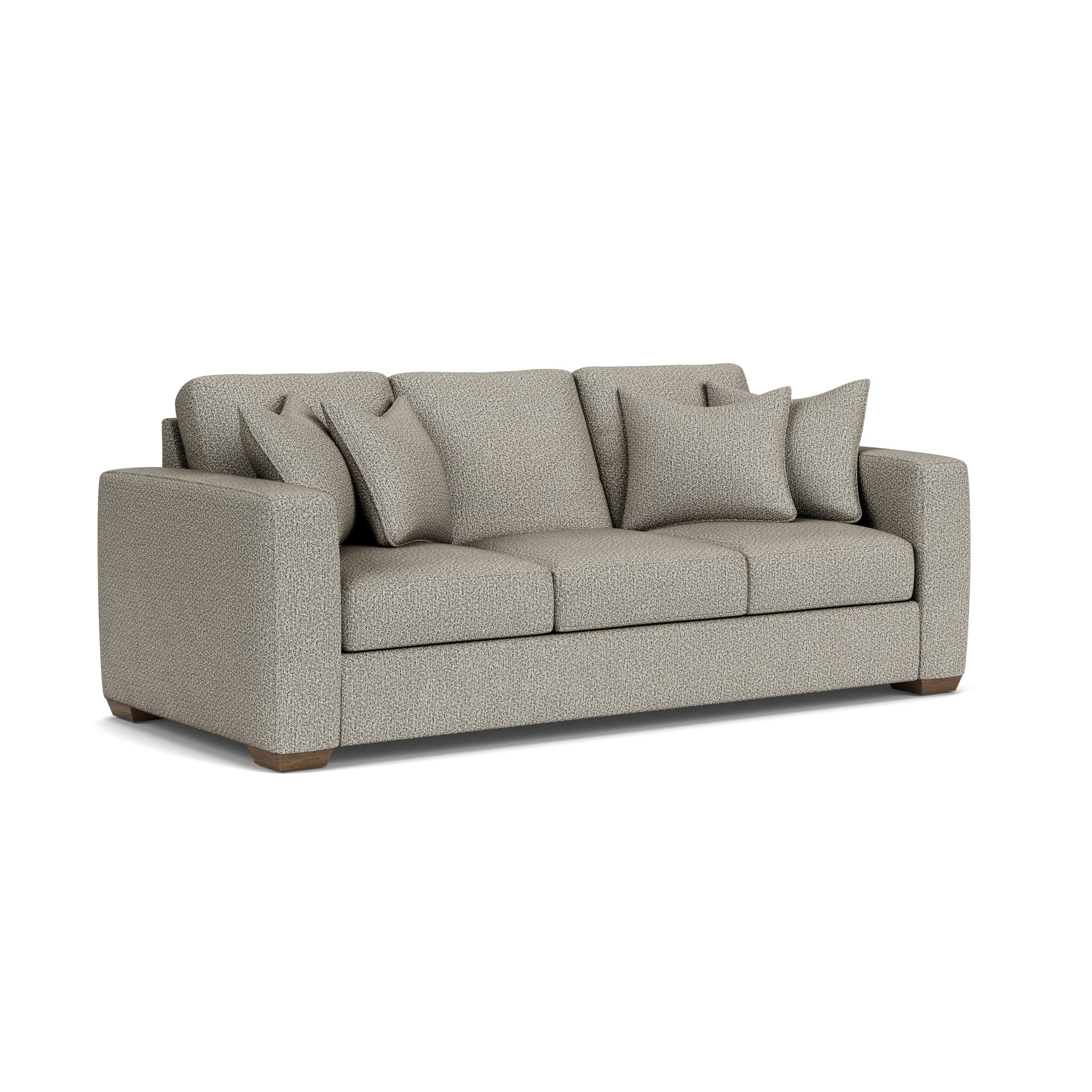Anaiza 104'' Upholstered Sofa, Gray Polypropylene/Olefin, 37" H x 92" W x 41" D