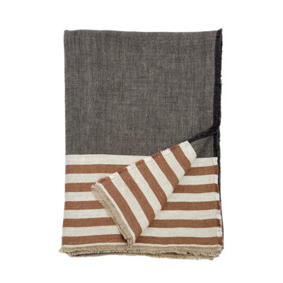 Benny Handwoven Linen Oversized Throw