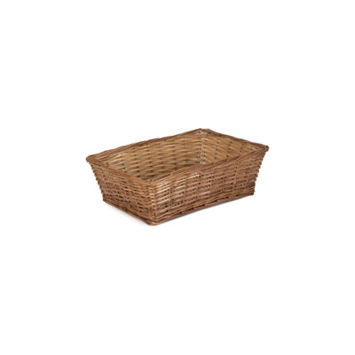 Extra Large Tapered Split Willow Storage Tray Basket