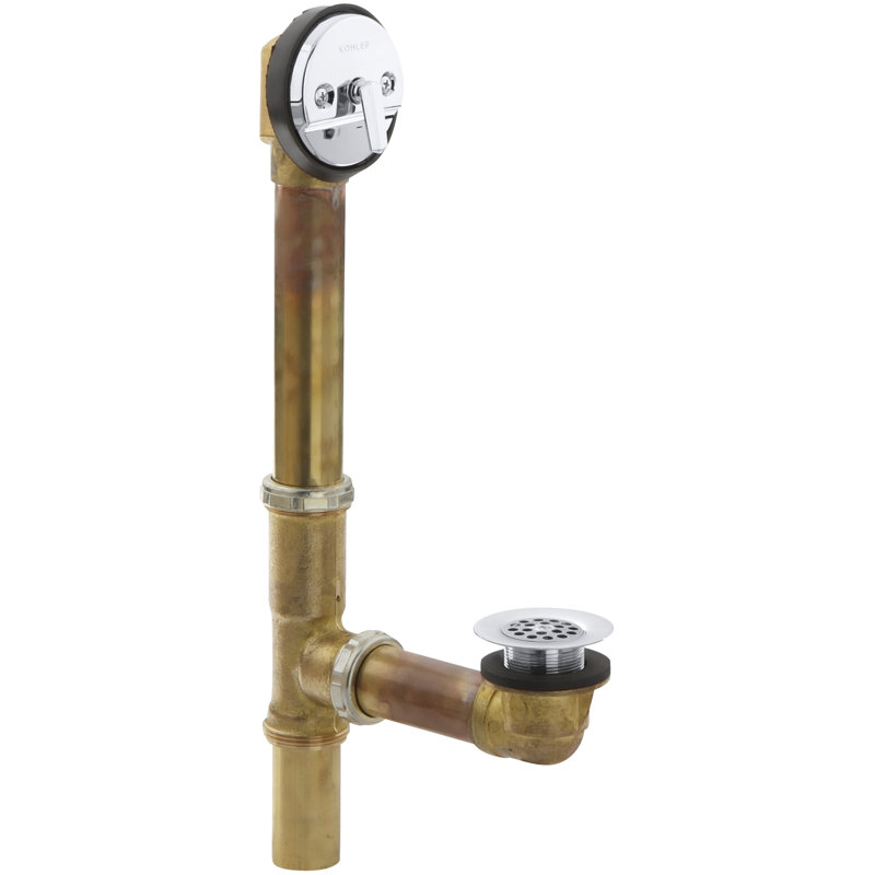 Drain de baignoire ajustable de 1,5 po avec trop-plein Swiftflo, Chrome poli