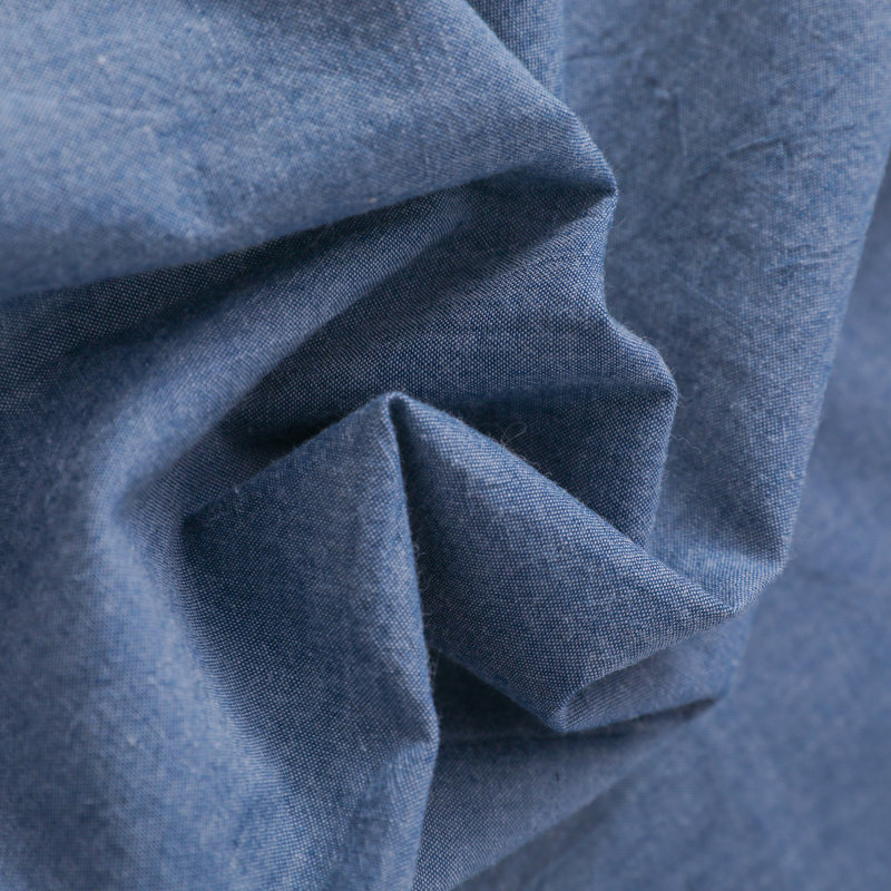 Pillowcases, Washed CottonBreathable Pillow Cases, Envelope Closure - NTBAY, Denim Blue, King Pillowcases