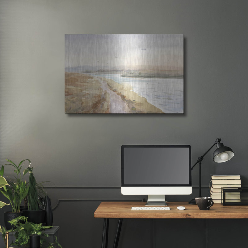 Art mural en métal Winston Porter «Bay Walk» par Danhui Nai, H 24 po x l 24 po