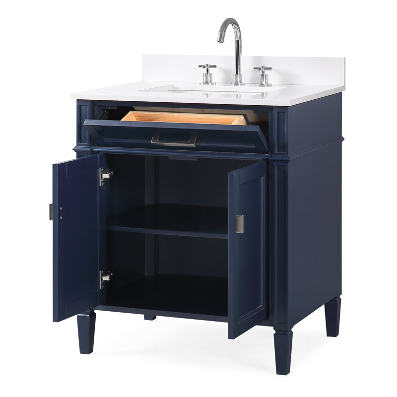 Ensemble de meuble-lavabo simple 30 po Hardie, Bleu marine