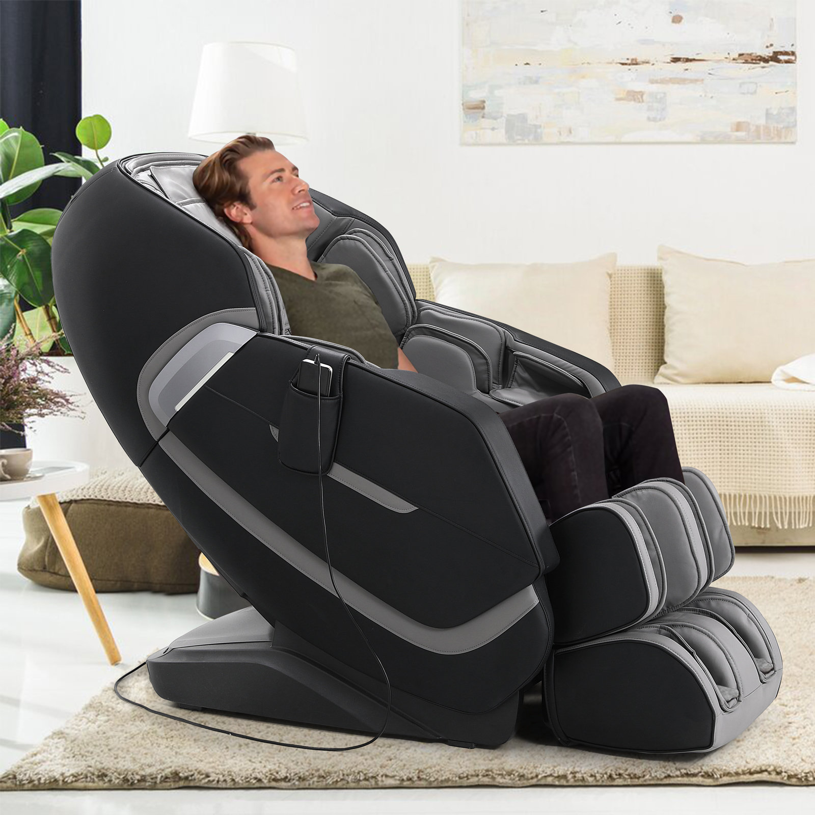 Electric heated clearance massage recliner