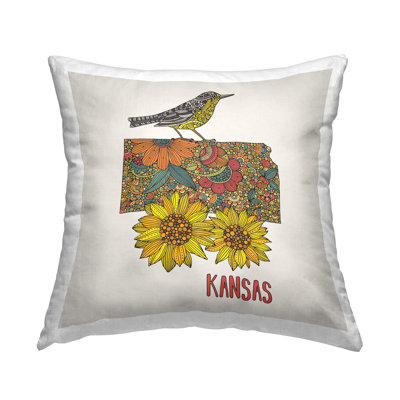 Polyester/Polyester Blend Throw Square Pillow Cover & Insert by Valentina Harper