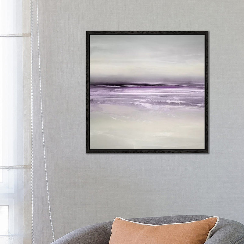 Sunlit Horizon Iii by Maggie Olsen - Wrapped Canvas Panoramic Print, 45.72 cm H x 45.72 cm W, Black Floater Framed
