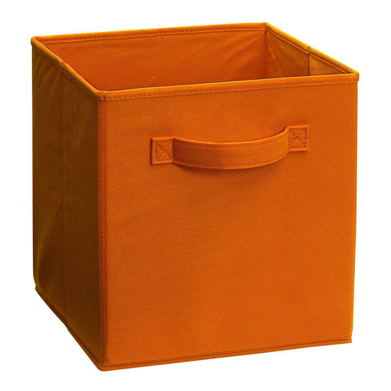 Tiroir en tissu Cubeicals, Orange, Ensemble de 2