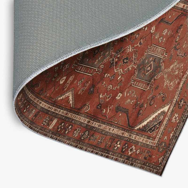Turkish Brown Indoor and Outdoor Area Rug, Rectangle 2' x 3'