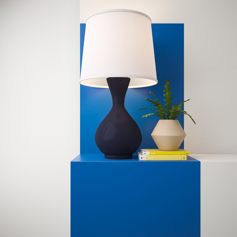 Lampe de table 23 po Babitz, bleu