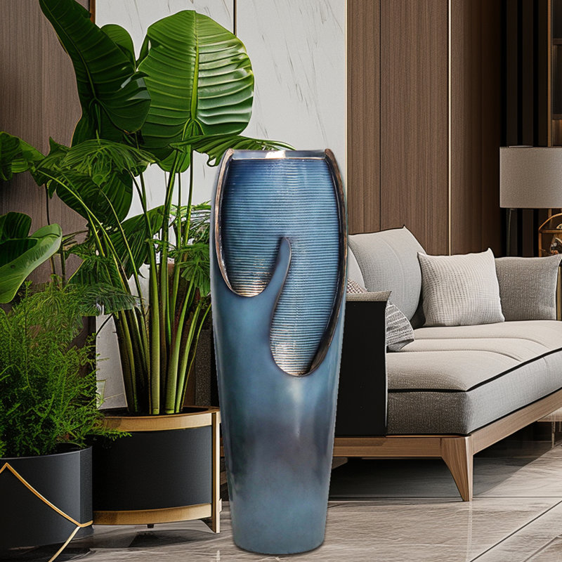 Tripolia Handcrafted Urn Fountain with Lights