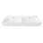 Turner 48'' W Double Basin White Ceramic Rectangular Wall Mount/Vessel Bathroom Sink For Two