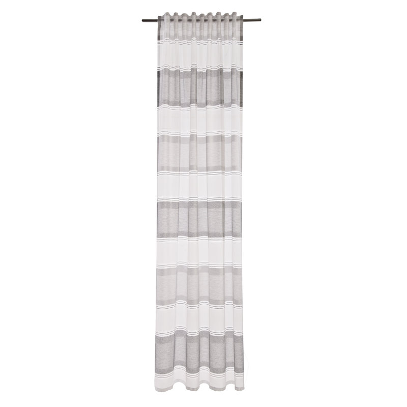 Trace Semi Sheer Curtain, Grey