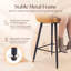 360°Swivel Upholstered Bar Stools with Iron Frame-1771031304