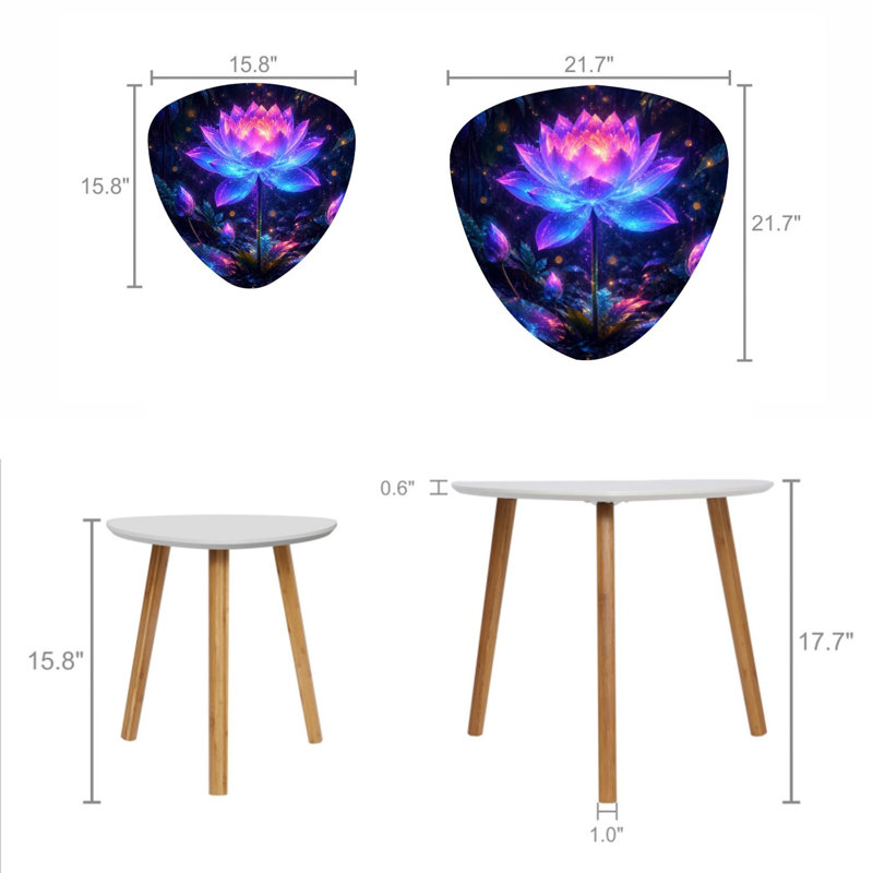 Ensemble de 2 tables basses gigognes Triangle