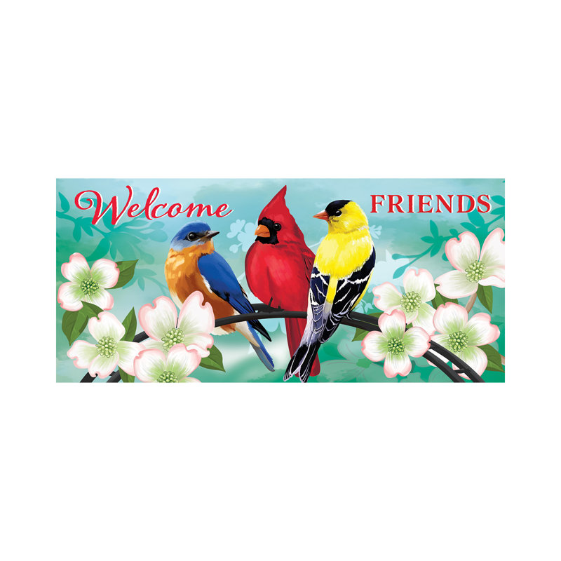 Paillasson Spring Friends Welcome Friends Sassafras