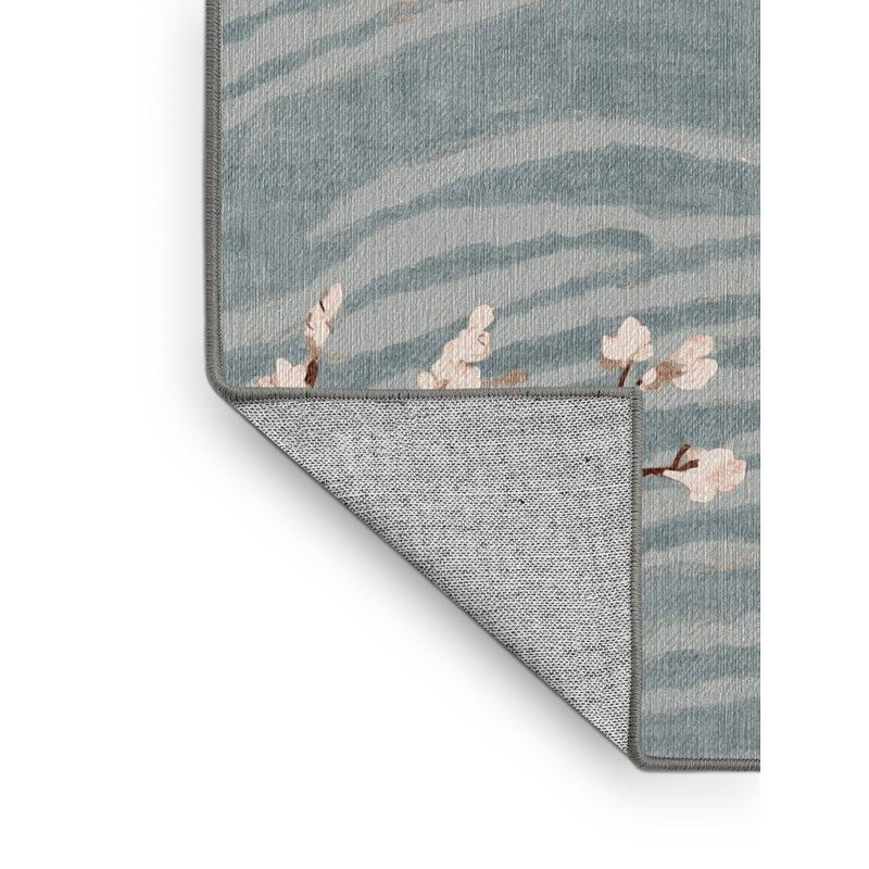 Machine Washable Gray Area Rug, Rectangle 8' x  10'