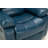 Navy Blue Leather Gel Recliner