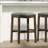31in. Saddle Distressed Espresso Wood Bar-Height Stool for Any Home-1190534827