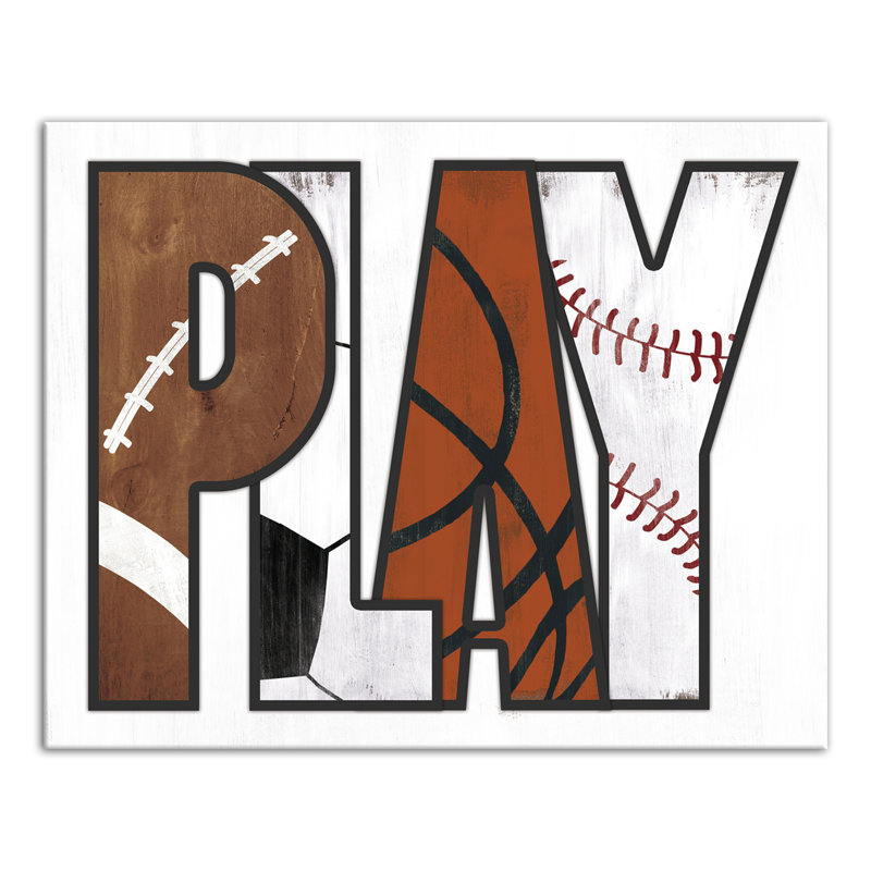 Art sur toile Bonner Play Sports, H 8 po x l 10 po x P 1,25 po
