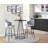 Arabelle Swivel Upholstered Counter Stool with Metal Frame-1884391550