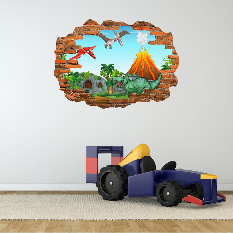 Adhésif décoratif dinosaure, Grand 27 po x 37,65 po