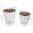 Mcgowen Nesting End Table Set, with Storage - Round Living Room Tables with Metal Frame and Wood Top for Home, Playroom, and Office-44842582