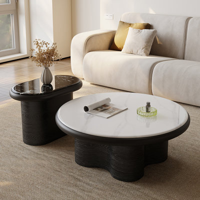 Minimalist Round Marble Coffee Table