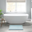 Tapis pour salle de bain 100% coton réversible bleu 24 x 44 po 3000 g / m² - aspect doux et dense, antidérapant, douceur supérieure facile d'entretien, lavable à la machine-443443270-443443276